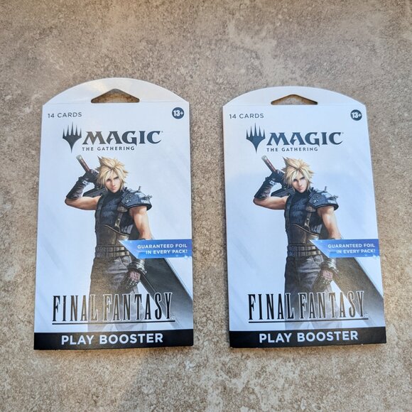 2 Magic The Gathering Final Fantasy Booster Play Booster Packs Trading Cards New - Picture 4 of 8